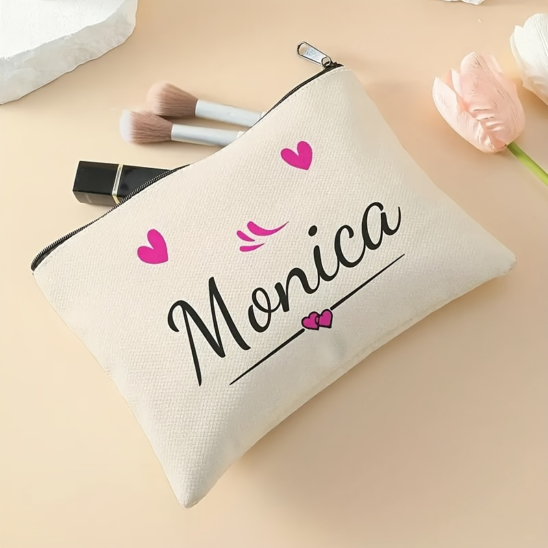 Beauty Makeup Names - Pochette de maquillage personnalisée avec fermeture