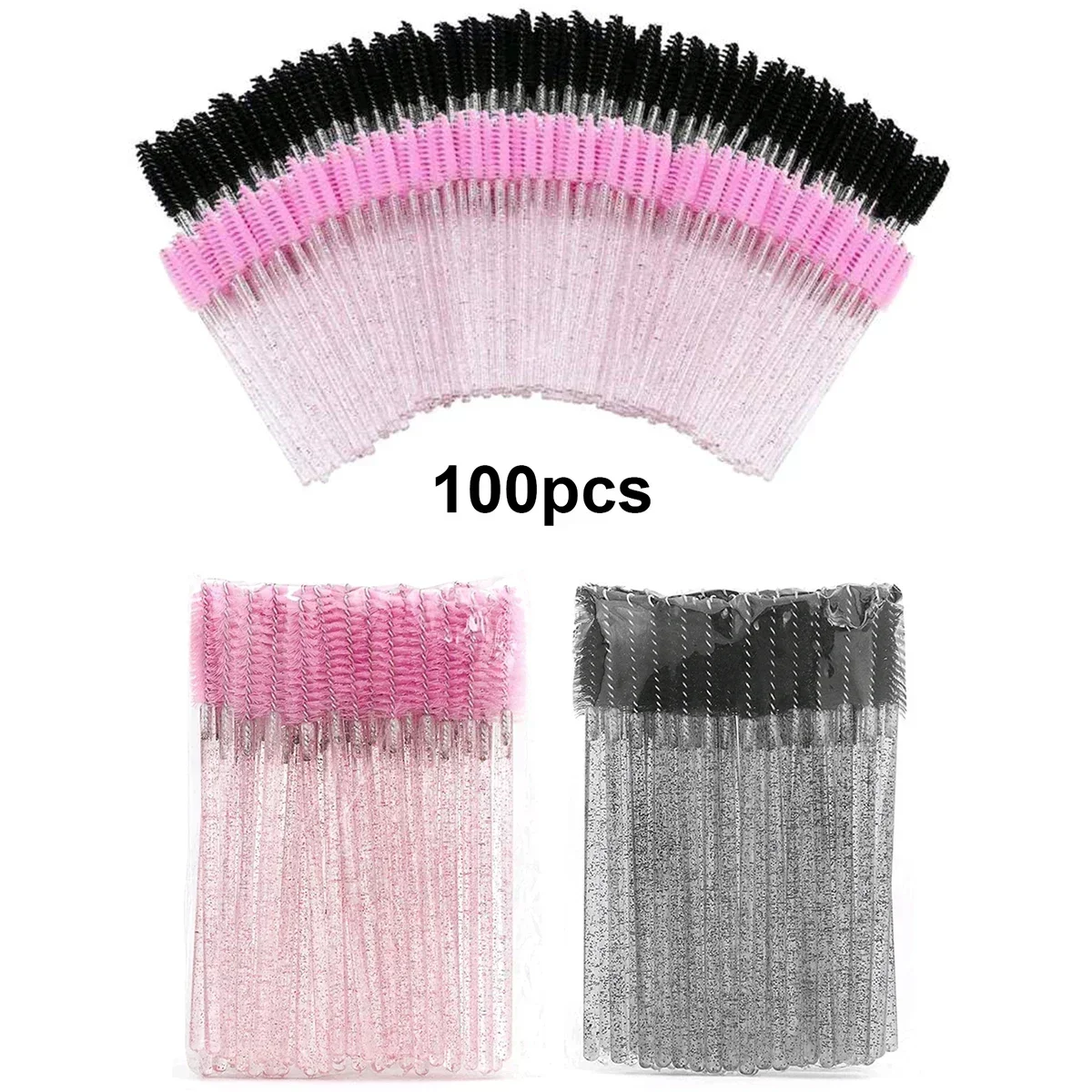 Beauty Makeup Wholesale - Brosses à cils jetables, 100 pièces,