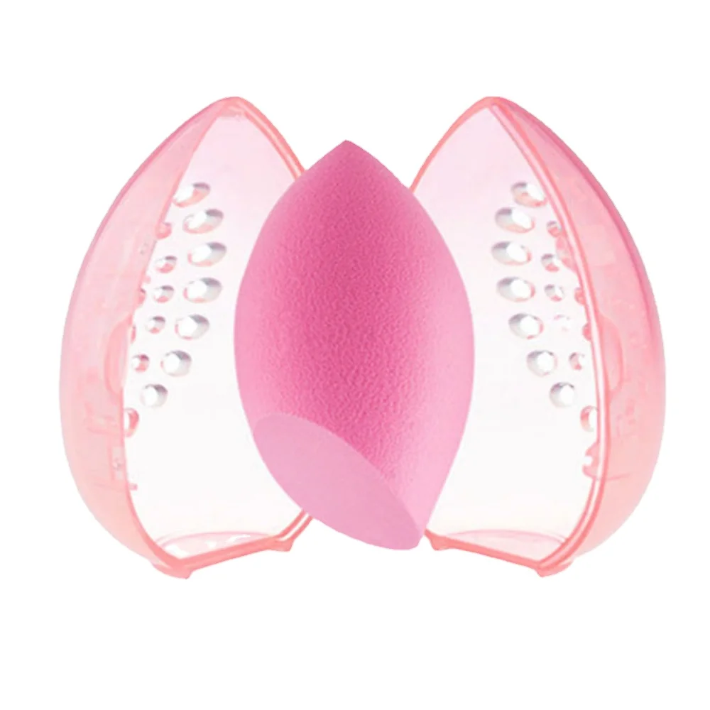 Beauty Makeup Egg - Boîte de rangement transparente pour éponge