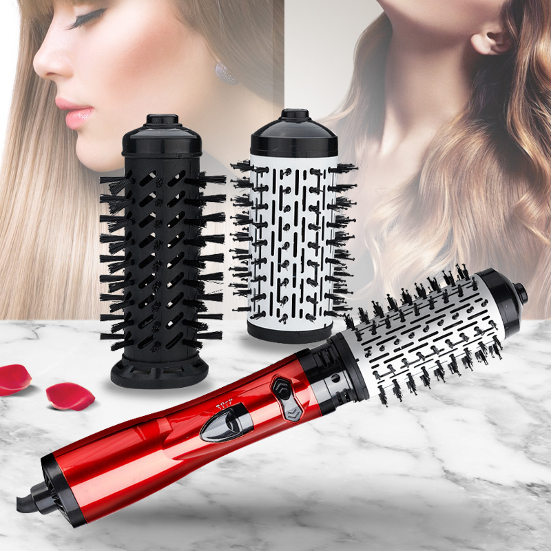 Hair Straightener - Sèche-cheveux brosse 2 têtes remplaçables 360