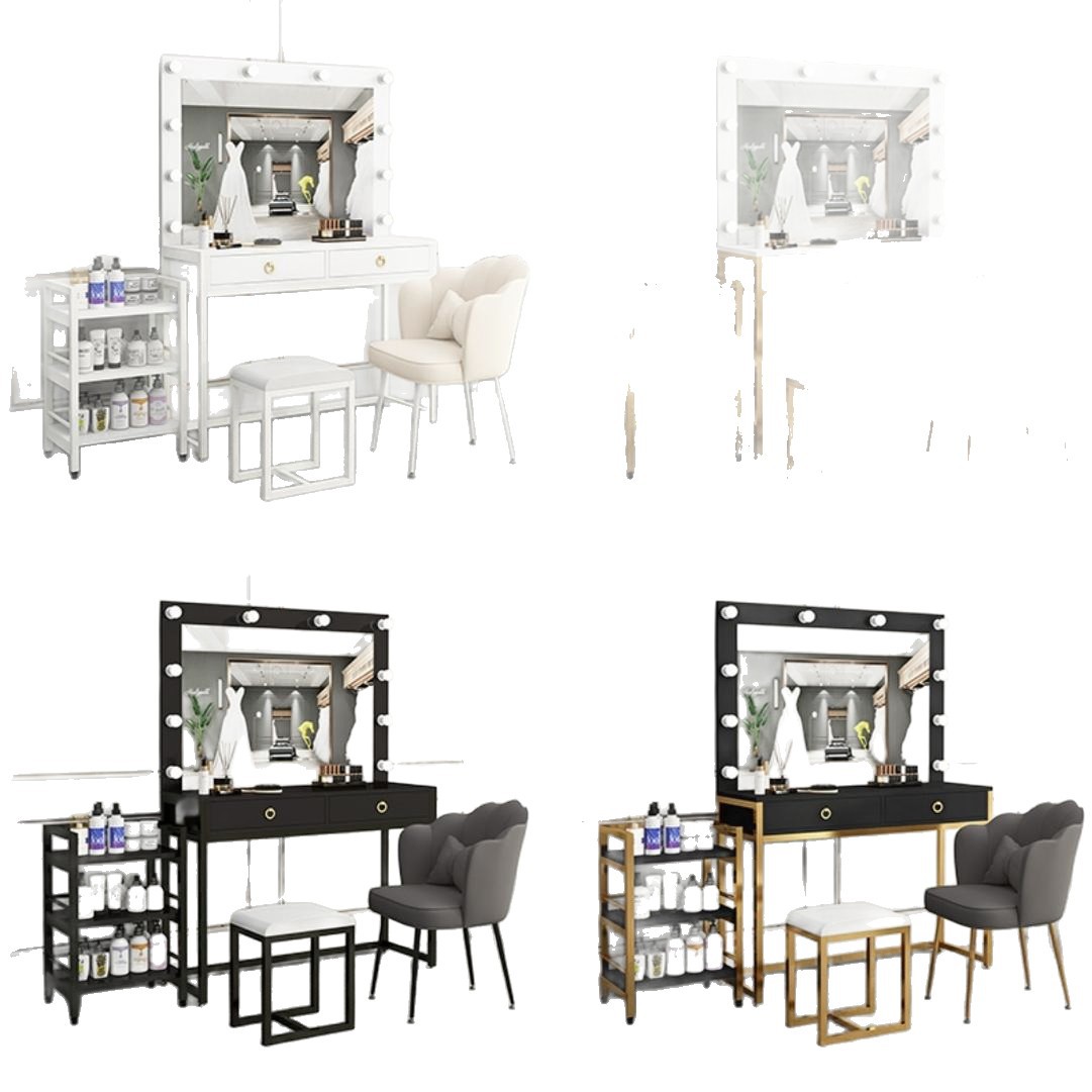 Beauty Makeup School - Coiffeuse de studio avec miroir et