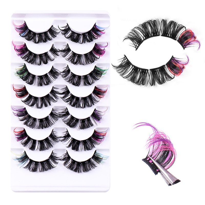 Beauty Makeup Look - Faux-cils segmentés en Fiber synthétique, aspect