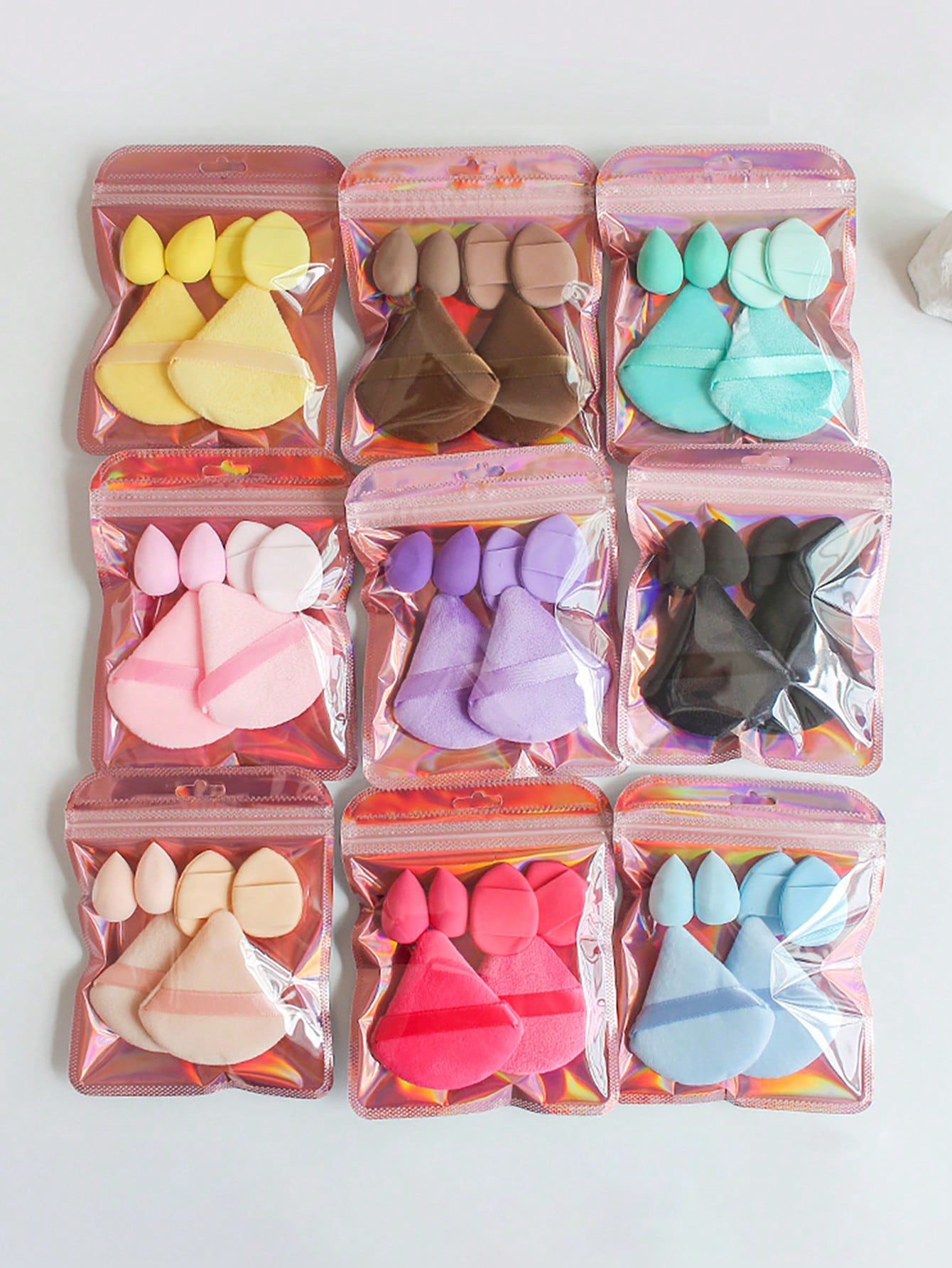 Lot de 6 Houppettes à Poudre T - Beauty Makeup Egg avis et prix