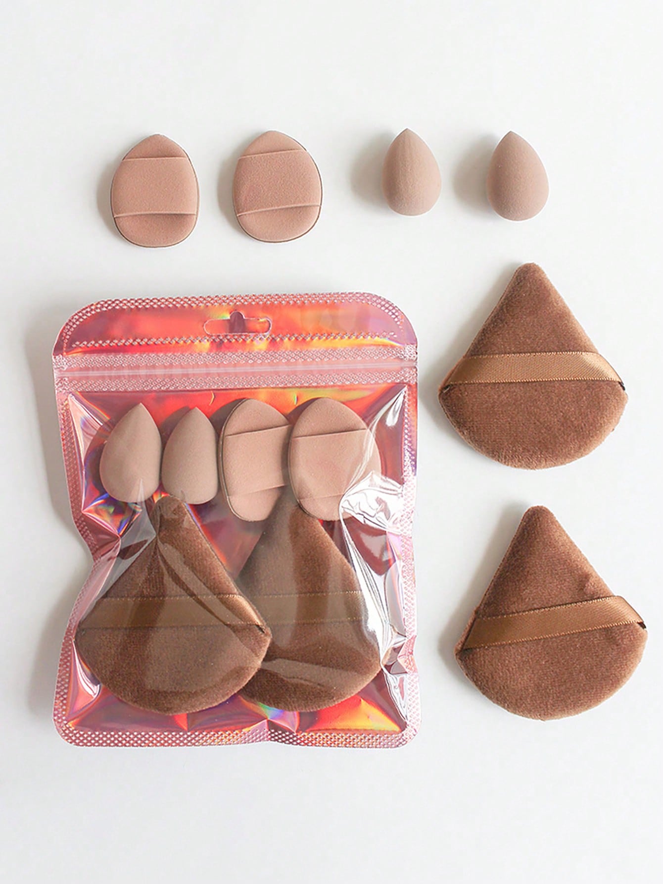 Lot de 6 Houppettes à Poudre T - Beauty Makeup Egg avis et prix