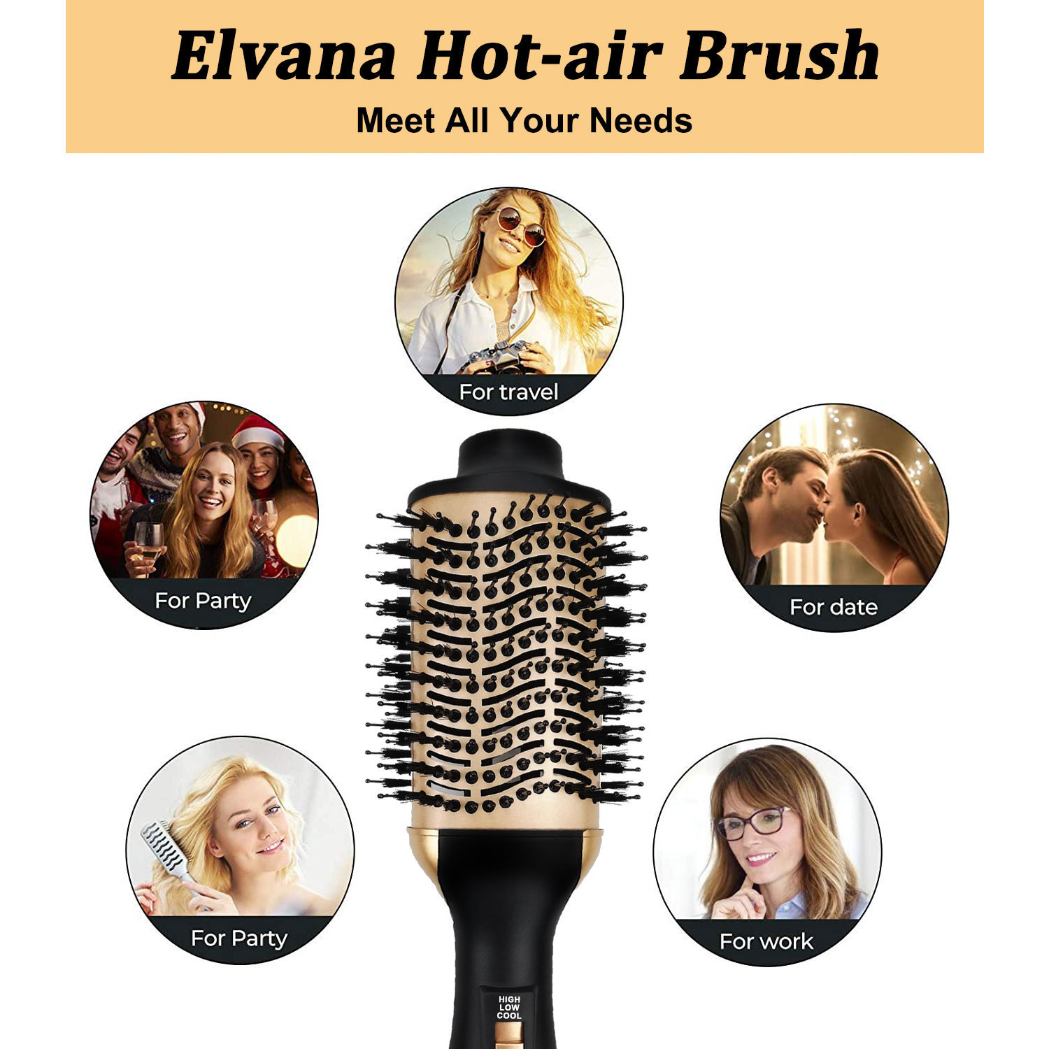 Brosse soufflante à air chaud  - Hair Straightener avis et prix