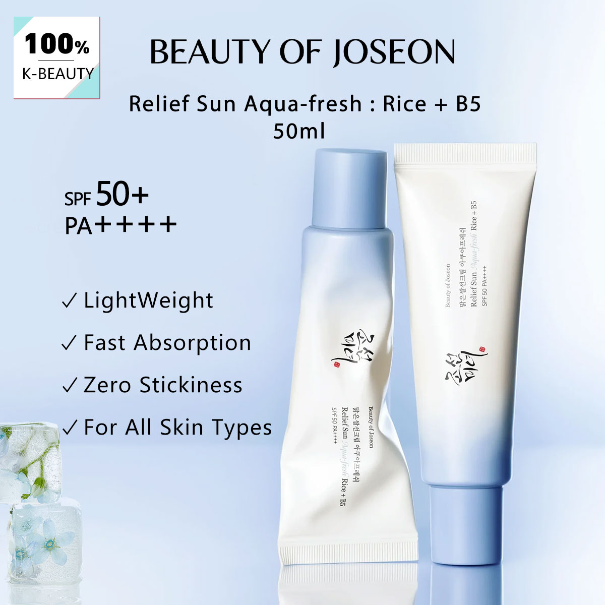 Crème solaire hydratante Beaut - Beauty Of Joseon Makeup avis et prix