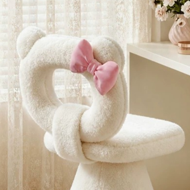Tabouret de coiffeuse rose en  - Beauty And Makeup avis et prix