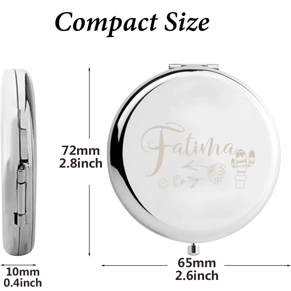 1PC Miroir de maquillage doré  - Beauty Makeup Names avis et prix