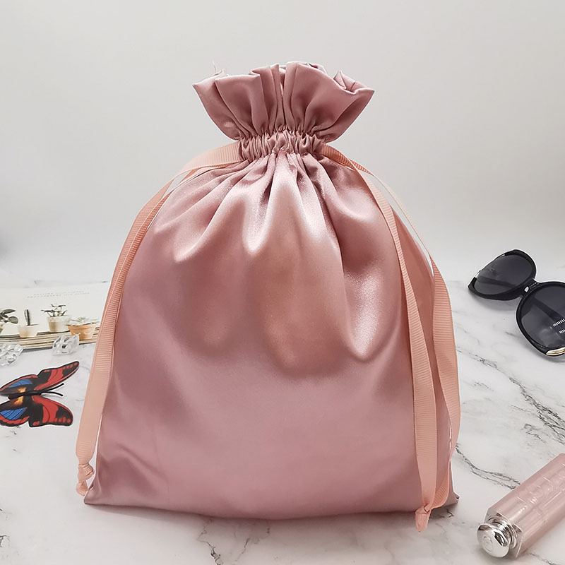 Sacs à cordon en satin avec lo - Beauty Makeup School avis et prix