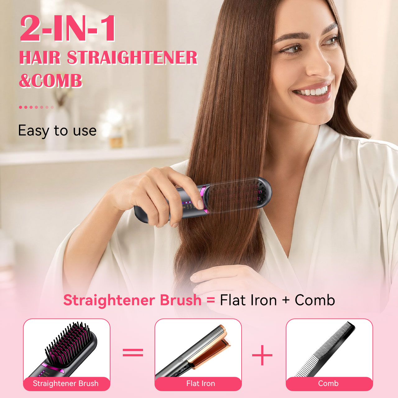 Peigne lisseur sans fil portab - Hair Straightener avis et prix